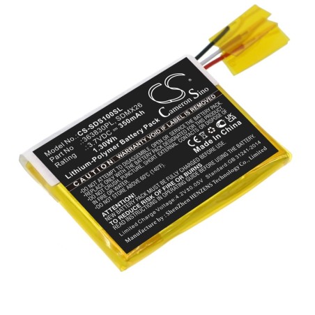 Batterie pour SanDisk SDMX26 (350 mAh/1.3 Wh, 3.7 V)