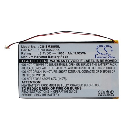 Batterie pour Samsung Y910 (1600 mAh/5.92 Wh, 3.7 V)