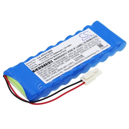 Batterie pour Aeonmed shangrila 510 (2000 mAh/24 Wh, 12 V)