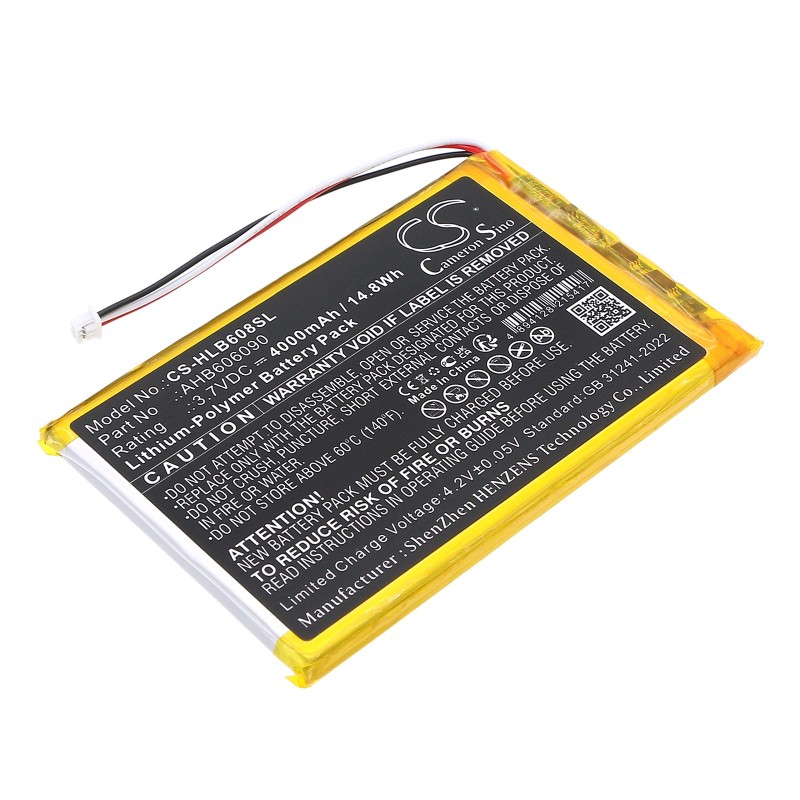 Batterie pour HelloBaby AHB606090 (4000 mAh/14.8 Wh, 3.7 V)