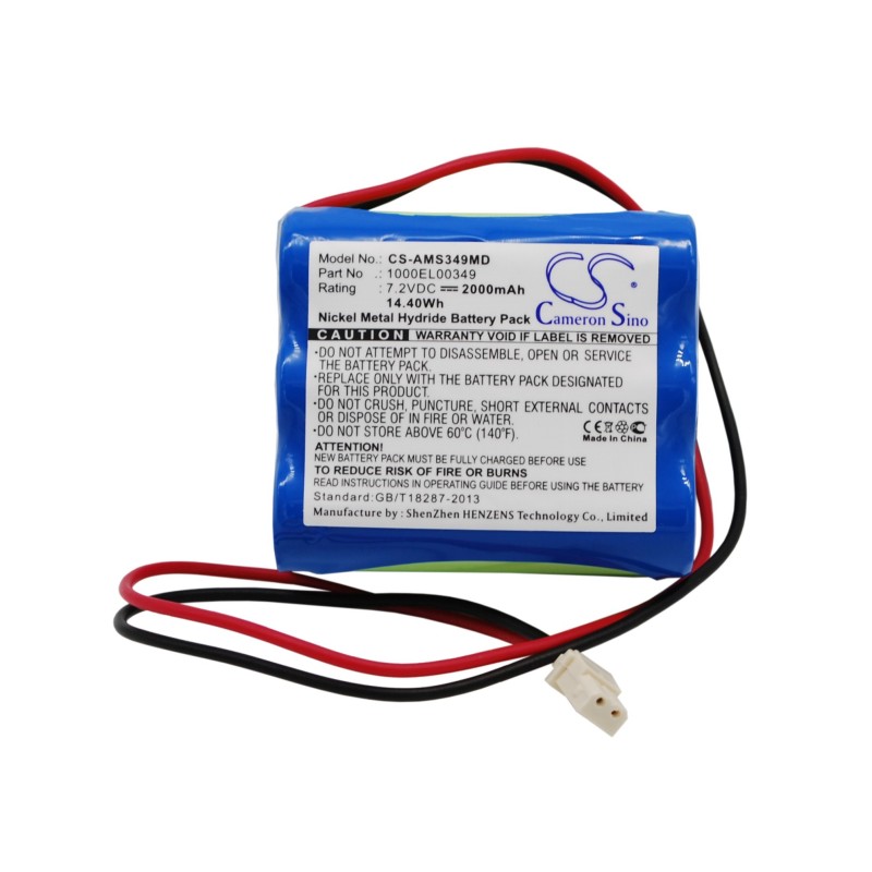 Batterie pour CareFusion CSA29109 (2000 mAh/14.4 Wh, 7.2 V)