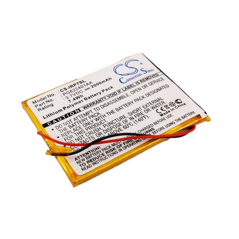 Batterie pour iRiver P7 (2000 mAh/7.4 Wh, 3.7 V)
