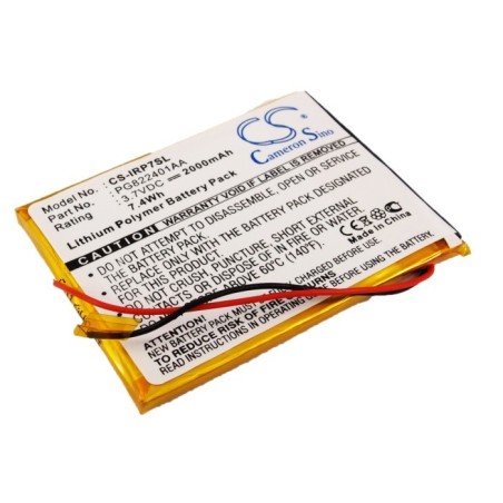 Batterie pour iRiver P7 (2000 mAh/7.4 Wh, 3.7 V)