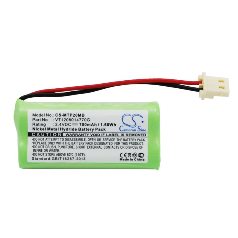Batterie pour Motorola MBP161TIMER (700 mAh/1.68 Wh, 2.4 V)