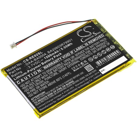 Batterie pour Creative DAA-BA0004 (1500 mAh/5.55 Wh, 3.7 V)