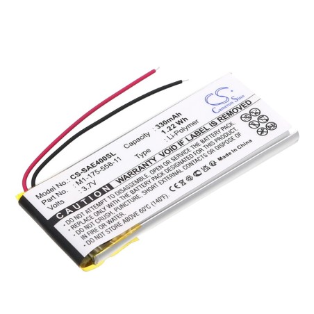 Batterie pour Sony NW-E403 (330 mAh/1.22 Wh, 3.7 V)