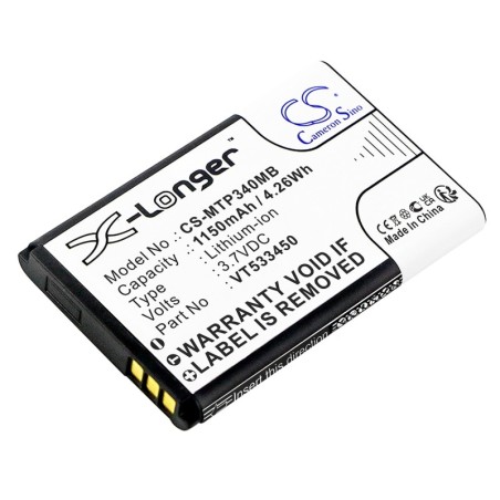 Batterie pour Motorola Ease 35 (1150 mAh/4.26 Wh, 3.7 V)