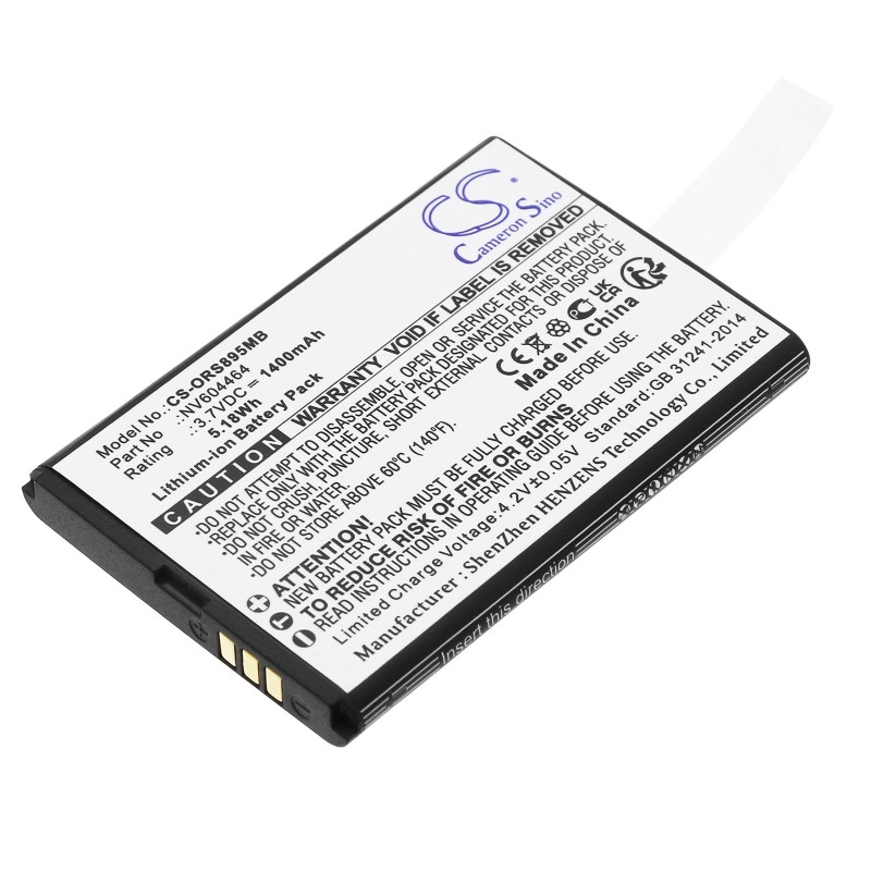 Batterie pour Oricom Secure SC740 (1400 mAh/5.18 Wh, 3.7 V)