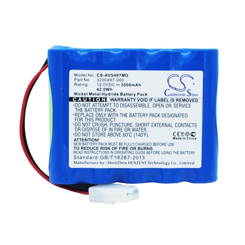 Batterie pour CareFusion Ventilator (3500 mAh/42 Wh, 12 V)
