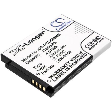 Batterie pour Philips SCD-603H (1100 mAh/4.07 Wh, 3.7 V)