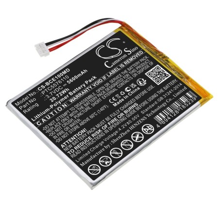 Batterie pour Biocare PTC5576110 (5600 mAh/20.72 Wh, 3.7 V)