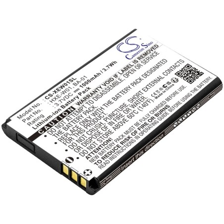 Batterie pour i.Trek Bluetooth GPS Receiver (1000 mAh/3.7 Wh, 3.7 V)