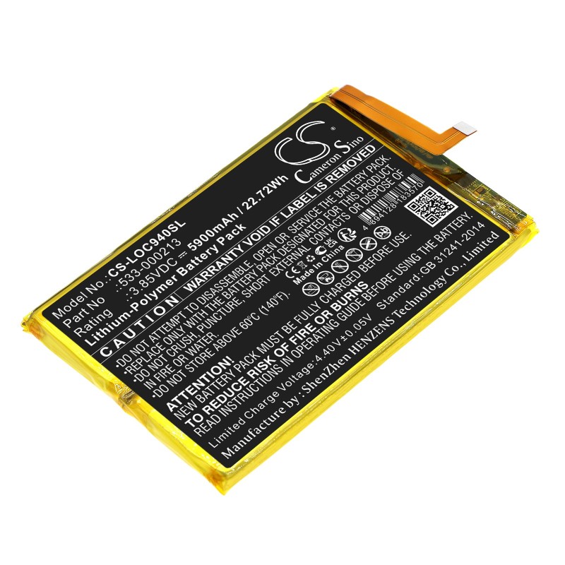 Batterie pour Logitech GR0006 (5900 mAh/22.72 Wh, 3.85 V)