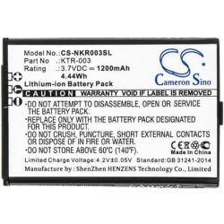 Batterie pour Nintendo NN3DS (1200 mAh/4.44 Wh, 3.7 V)