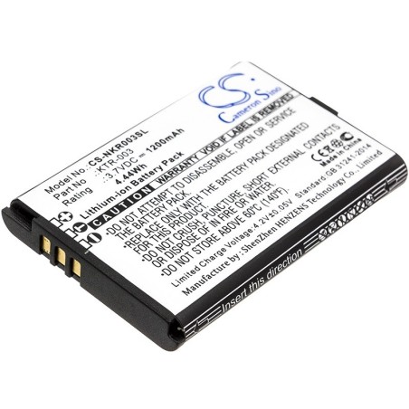 Batterie pour Nintendo New 3DS (1200 mAh/4.44 Wh, 3.7 V)
