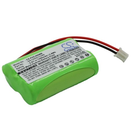 Batterie pour Philips SBC-SC487 (1200 mAh/2.88 Wh, 2.4 V)