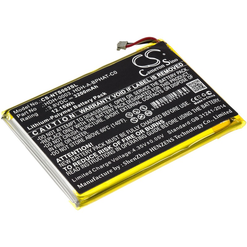 Batterie pour Nintendo Switch Lite (3200 mAh/12.16 Wh, 3.8 V)