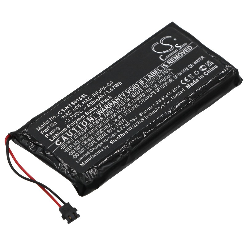Batterie pour Nintendo Switch Controller (450 mAh/1.67 Wh, 3.7 V)