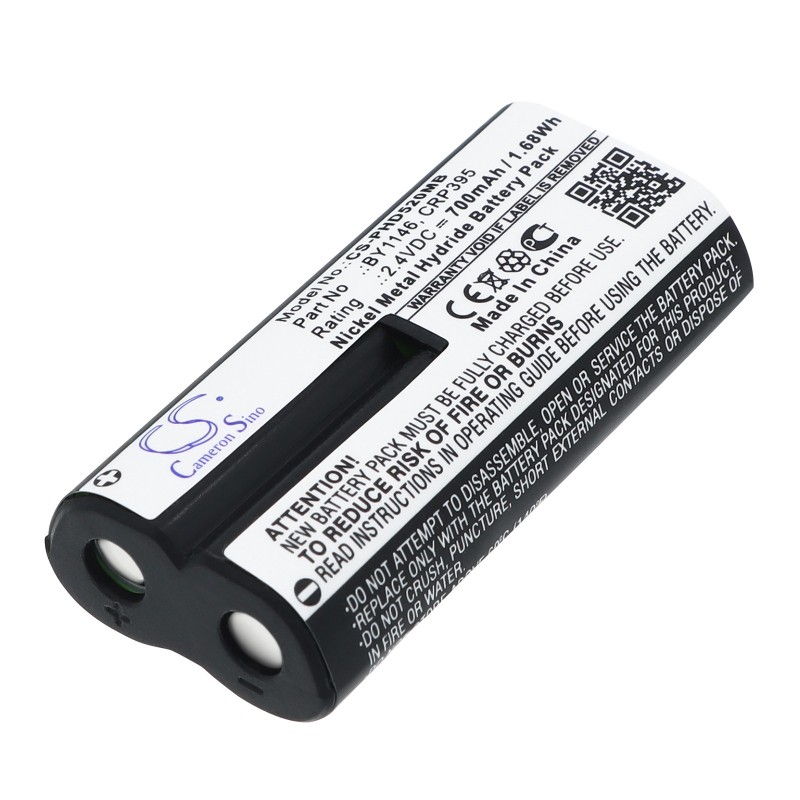 Batterie pour Philips BY1146 (700 mAh/1.68 Wh, 2.4 V)
