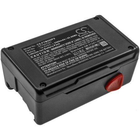Batterie pour Flymo CCT250-3 (2500 mAh/45 Wh, 18 V)