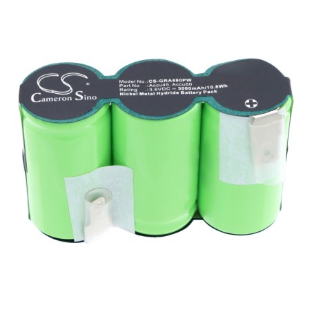 Batterie pour Gardena 302768 (3000 mAh/10.8 Wh, 3.6 V)