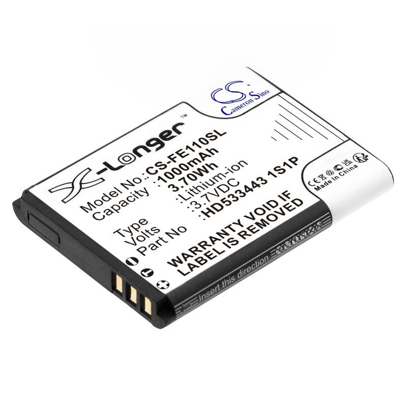 Batterie pour Fiio E11 (1000 mAh/3.7 Wh, 3.7 V)