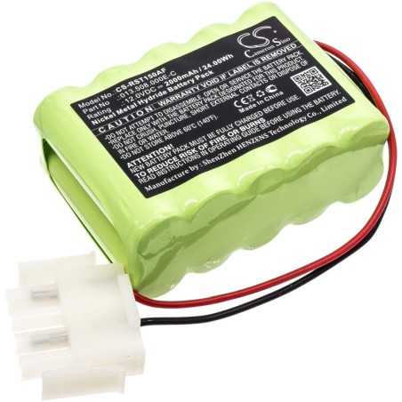 Batterie pour Record 013.508.000E-C (2000 mAh/24 Wh, 12 V)