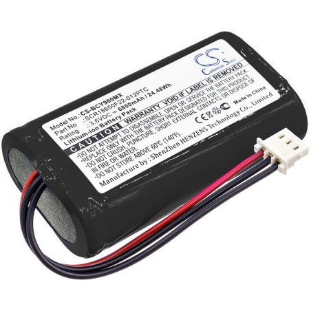 Batterie pour Bionet Oximete OXY9 Wave (6800 mAh/24.48 Wh, 3.6 V)