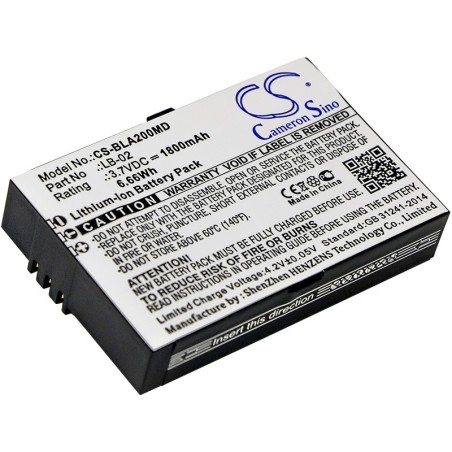 Batterie pour Bolate A8 (1800 mAh/6.66 Wh, 3.7 V)