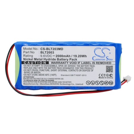 Batterie pour Biolat BLT2003 (2000 mAh/19.2 Wh, 9.6 V)