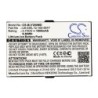 Batterie pour Biolight JB2102D (1800 mAh/6.66 Wh, 3.7 V)
