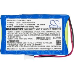 Batterie pour Cefar Activ 4 (2000 mAh/14.4 Wh, 7.2 V)