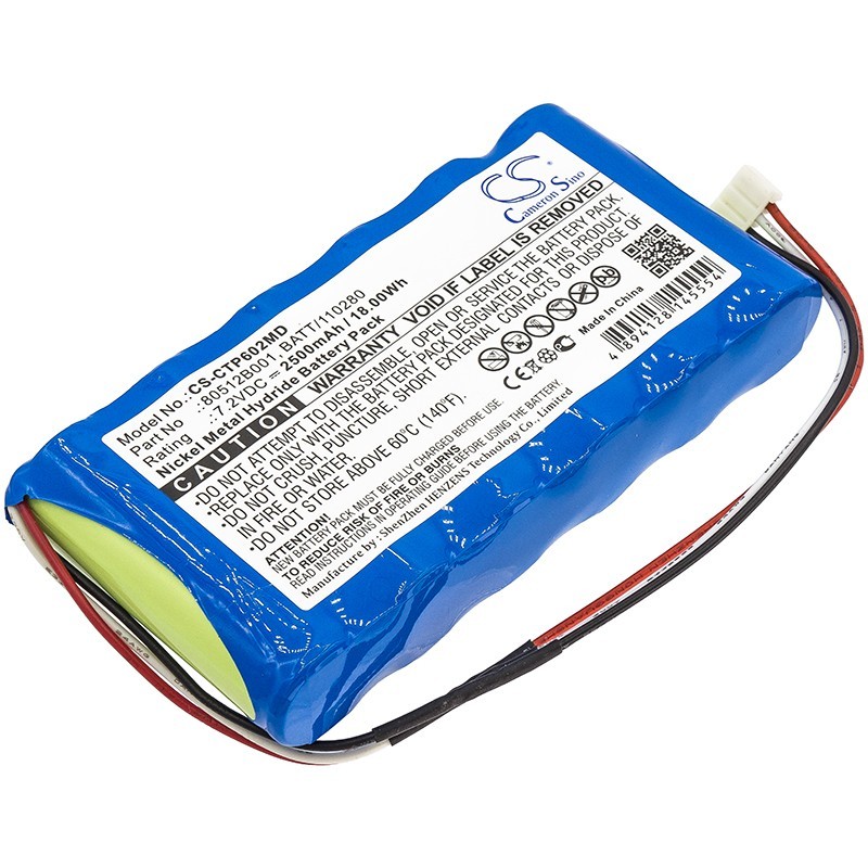 Batterie pour Criticare LT Plus (2500 mAh/18 Wh, 7.2 V)