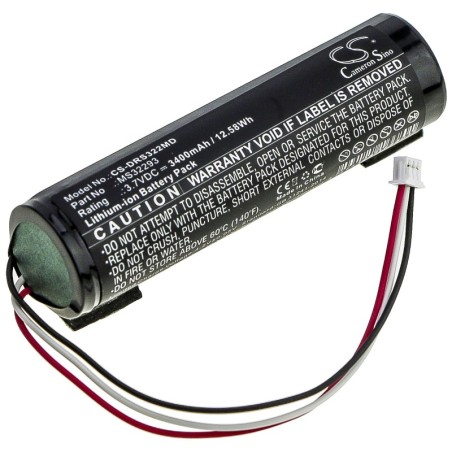Batterie pour Drager MS32293 (3400 mAh/12.58 Wh, 3.7 V)