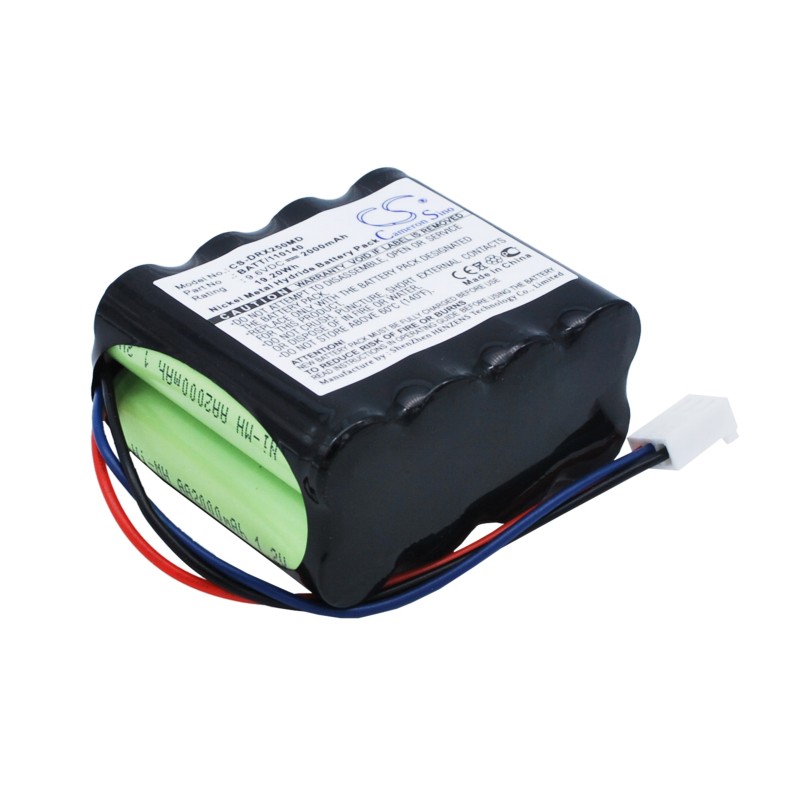 Batterie pour Drager 120140 (2000 mAh/19.2 Wh, 9.6 V)