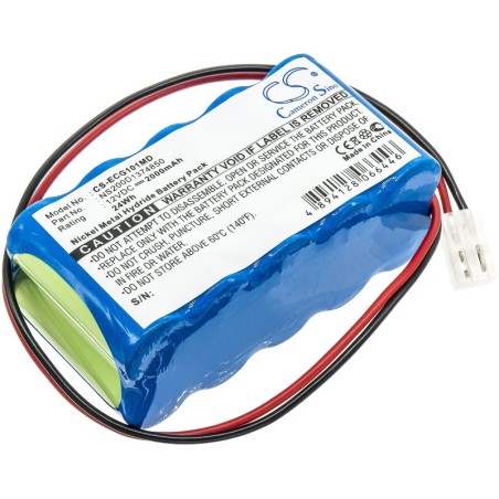Batterie pour Biocare ECG-101 (2000 mAh/24 Wh, 12 V)
