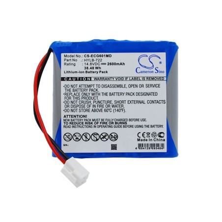 Batterie pour Biocare iE6 (2600 mAh/38.48 Wh, 14.8 V)