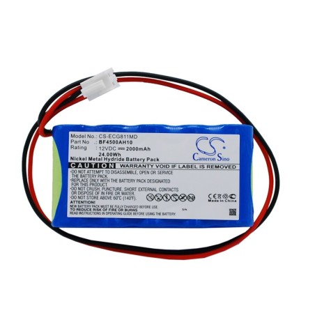 Batterie pour OSEN ECG-8110 (2000 mAh/24 Wh, 12 V)