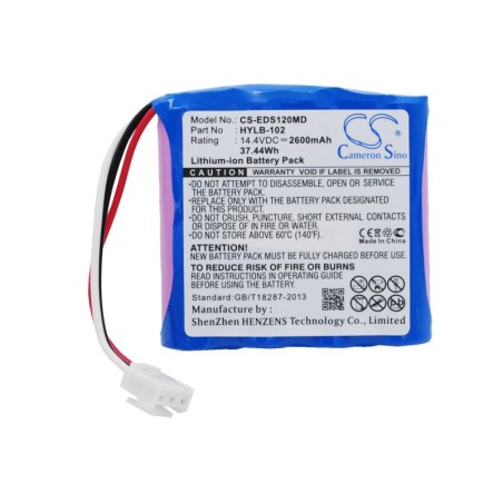 Batterie pour Mindray MEC-03 (2600 mAh/37.44 Wh, 14.4 V)