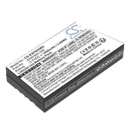 Batterie pour Eppendorf Easypet 3 (1050 mAh/3.89 Wh, 3.7 V)
