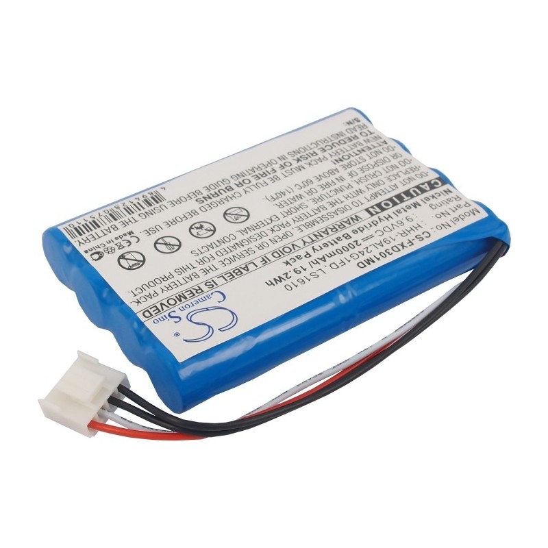 Batterie pour Fukuda LS1610 (2000 mAh/19.2 Wh, 9.6 V)