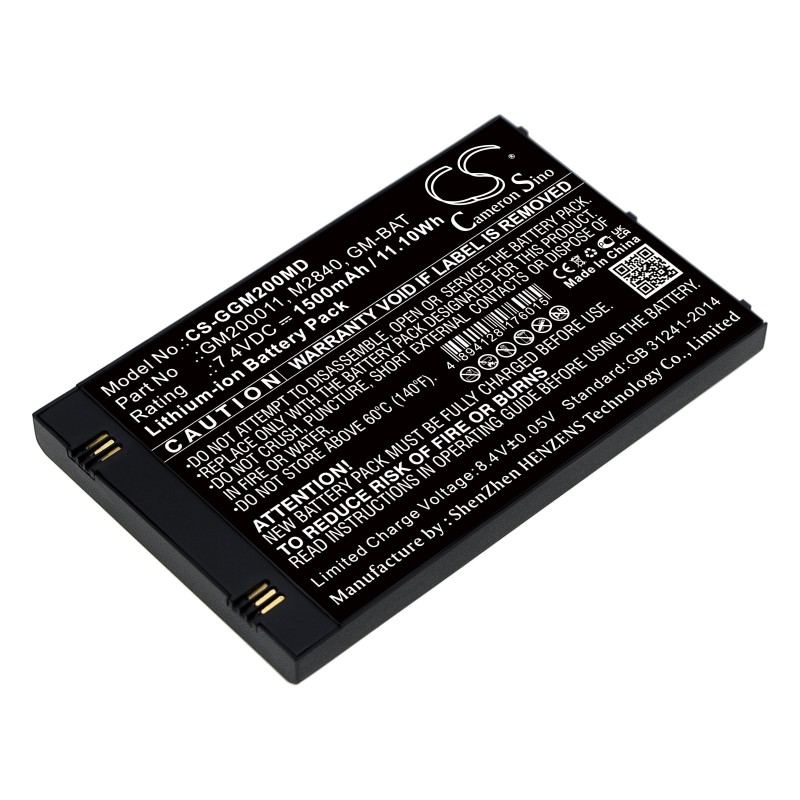 Batterie pour GE Echographe Vscan (1500 mAh/11.1 Wh, 7.4 V)