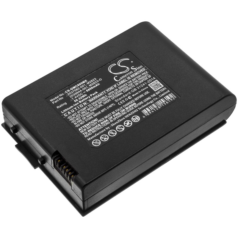 Batterie pour GE MAC800 (6800 mAh/50.32 Wh, 7.4 V)
