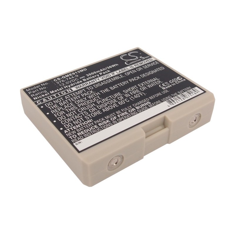Batterie pour GE Hellige Defibrillator (3000 mAh/36 Wh, 12 V)