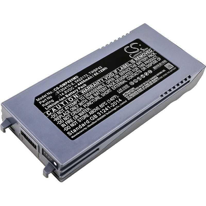 Batterie pour GE Echographe Vivid E (4400 mAh/65.12 Wh, 14.8 V)