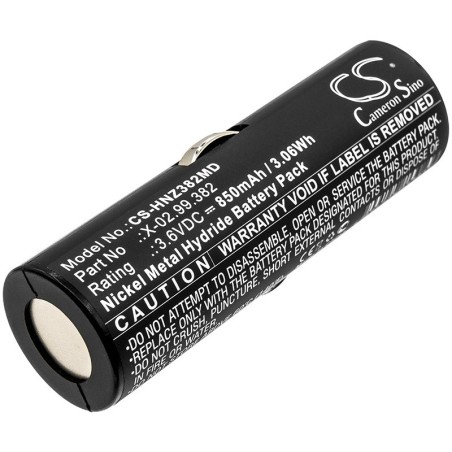 Batterie pour Heine B12043 (850 mAh/3.06 Wh, 3.6 V)