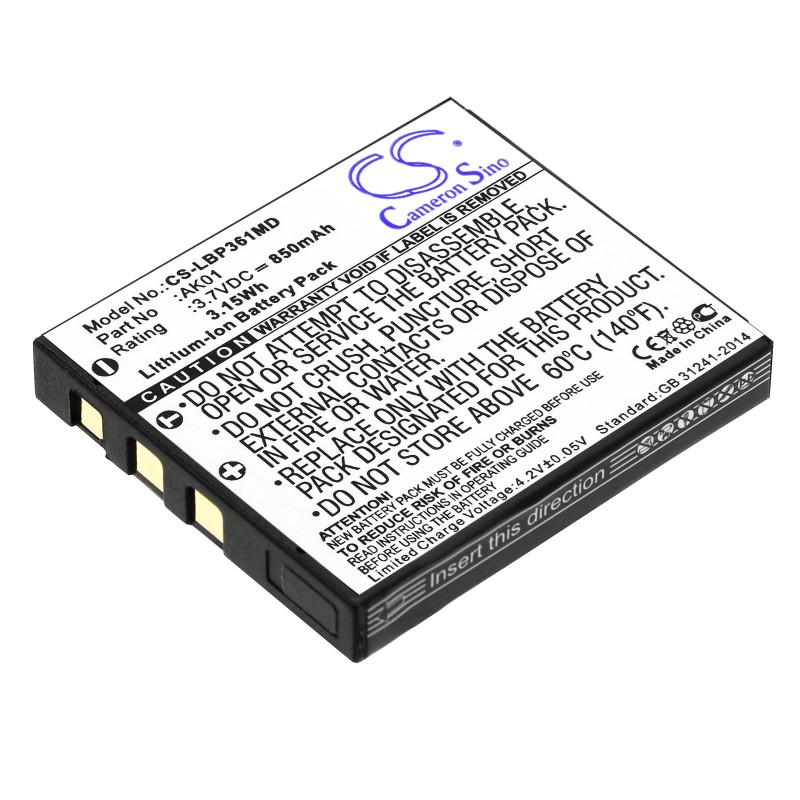 Batterie pour Labnet single (850 mAh/3.15 Wh, 3.7 V)
