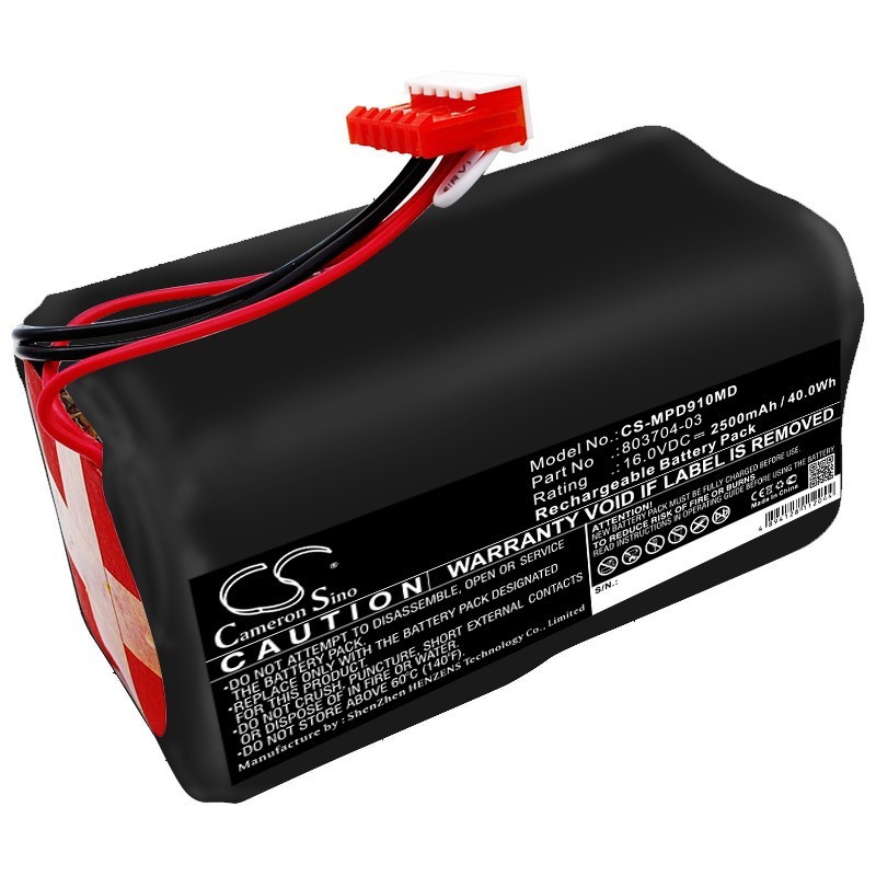 Batterie pour Physio-Control 803704-03 (2500 mAh/40 Wh, 16 V)