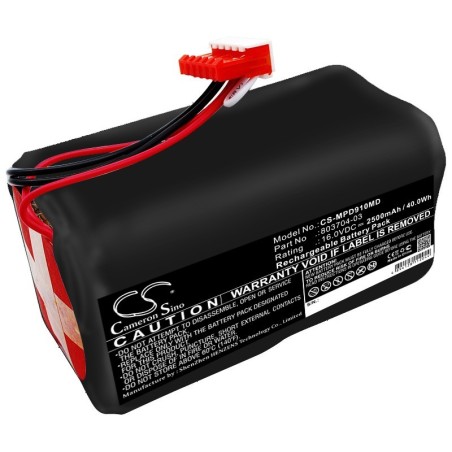 Batterie pour Physio-Control Lifepak 9B (2500 mAh/40 Wh, 16 V)