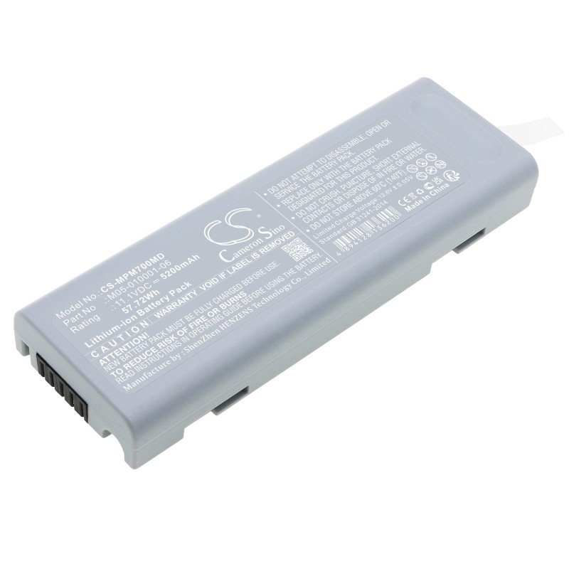 Batterie pour Mindray Accutor Plus (5200 mAh/57.72 Wh, 11.1 V)